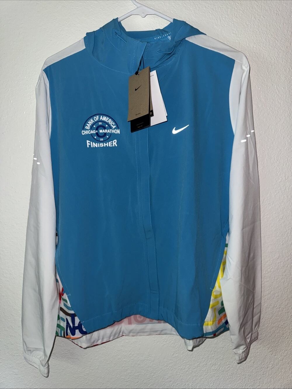 Nike Repel Chicago Marathon 2025 Finisher' Running Jacket Hq4306-440 Women L Pro